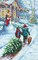 DIY Dimensions Christmas Tradition Snow Scene Counted Cross Stitch Kit 9x14